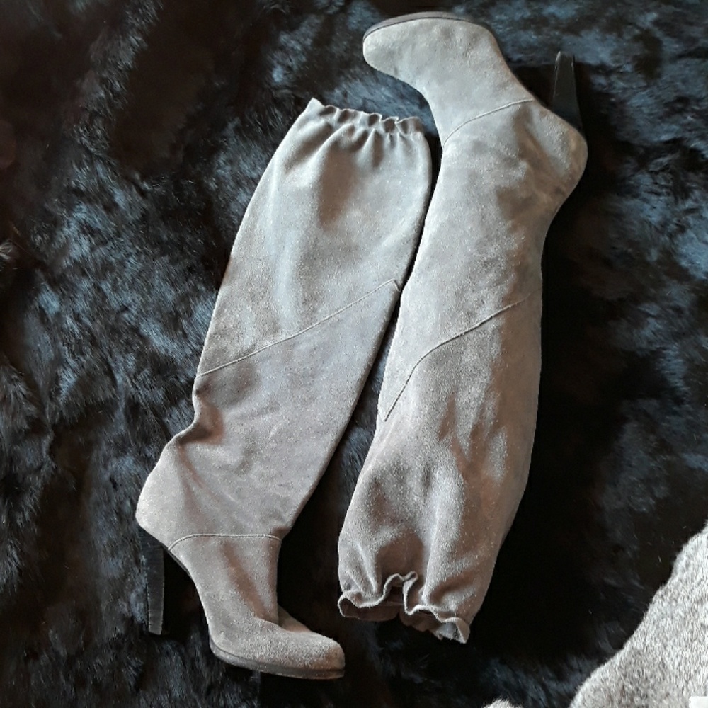 Vero Cuoio gray leather boots!